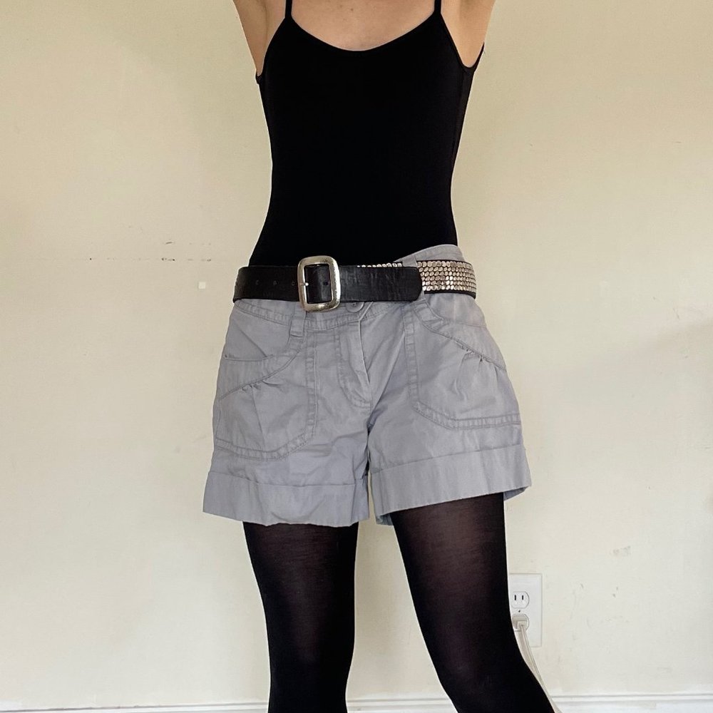 grey shorty shorts